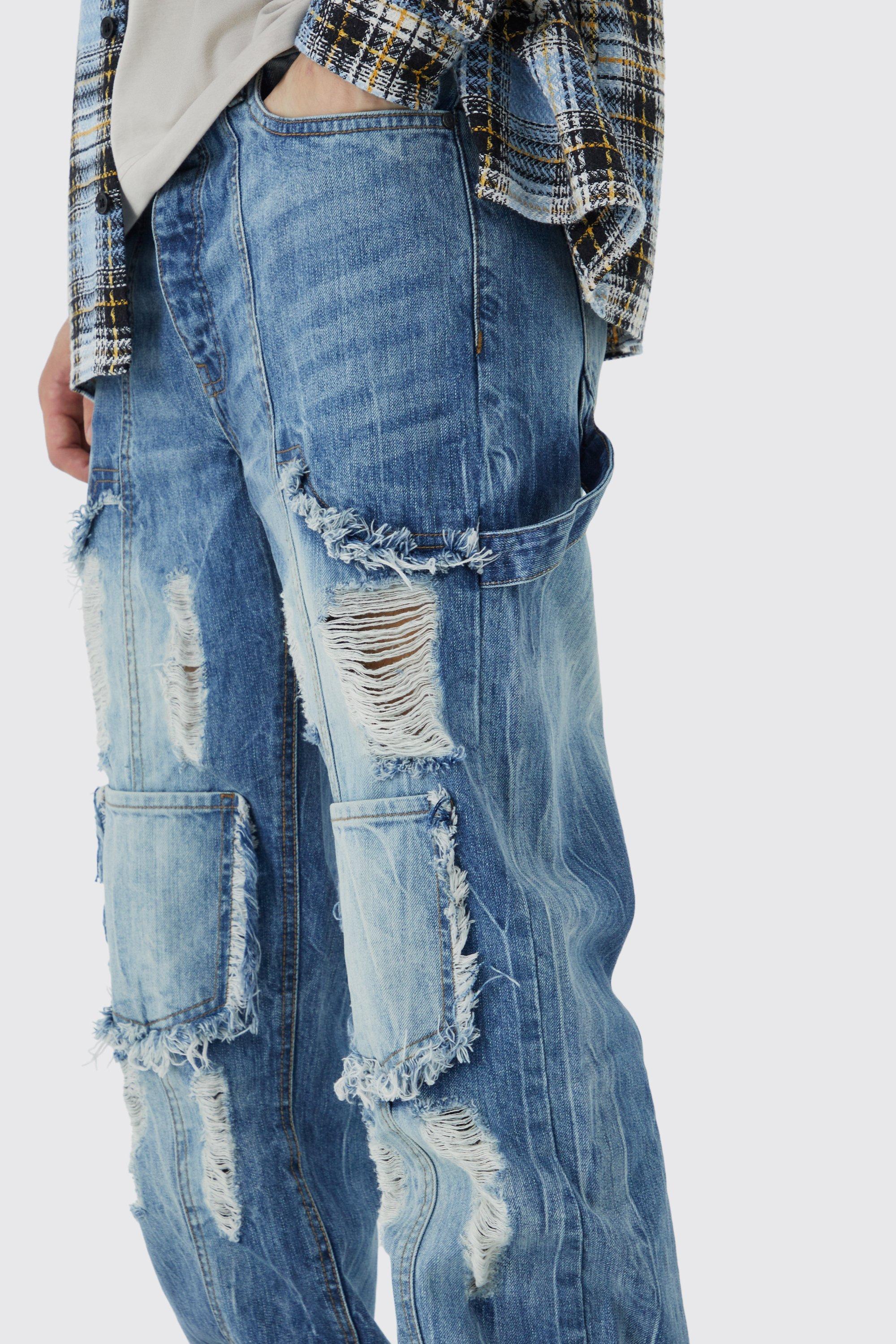 Tall ripped boyfriend jeans 2024 boohoo